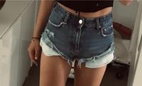 Bershka Jeans Shorts 36 S blau Denim kurz Niedersachsen - Harsefeld Vorschau