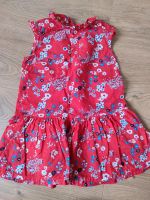 Petit Bateau Kleid ärmellos Sommer rot Blumen 86 Niedersachsen - Vechelde Vorschau