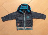 Jeansjacke mit blau gestreifter Kapuze Gr. 80 Topolino NEU! Thüringen - Weinbergen Vorschau