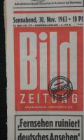 Historische Zeitung "Bild" Hamburg vom 30.11.1963 Kreis Ostholstein - Scharbeutz Vorschau