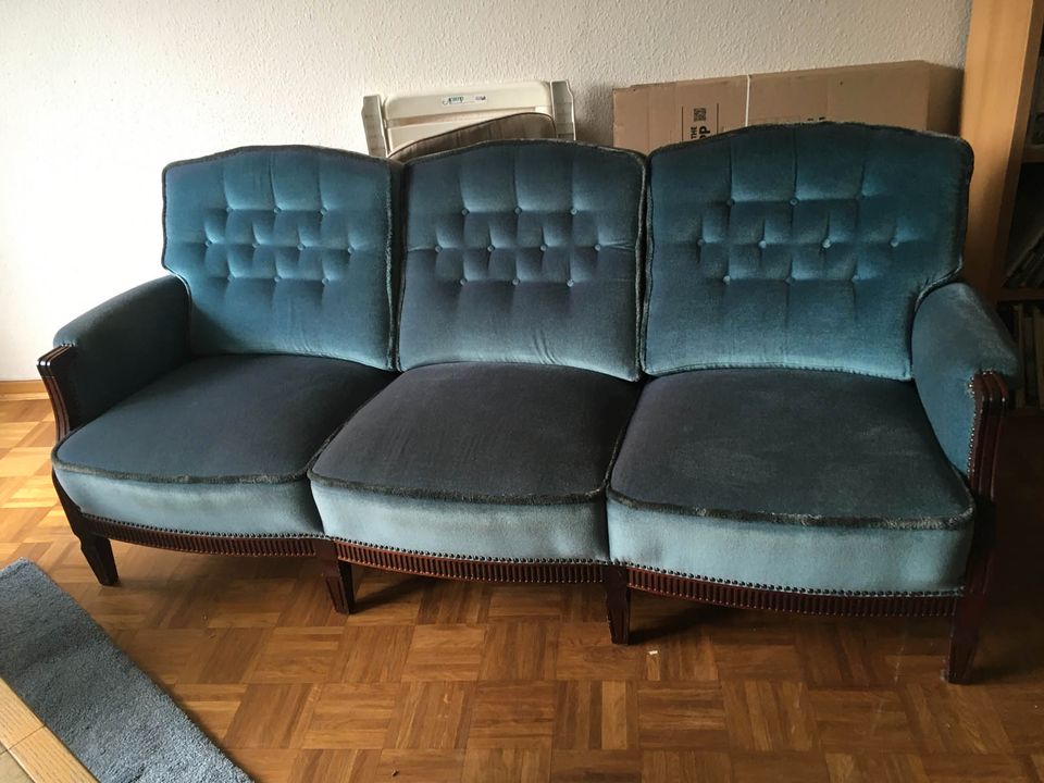 sofa garnitur sessel vintage TOP! --- jetzt 125,00 EUR günstiger! in Celle