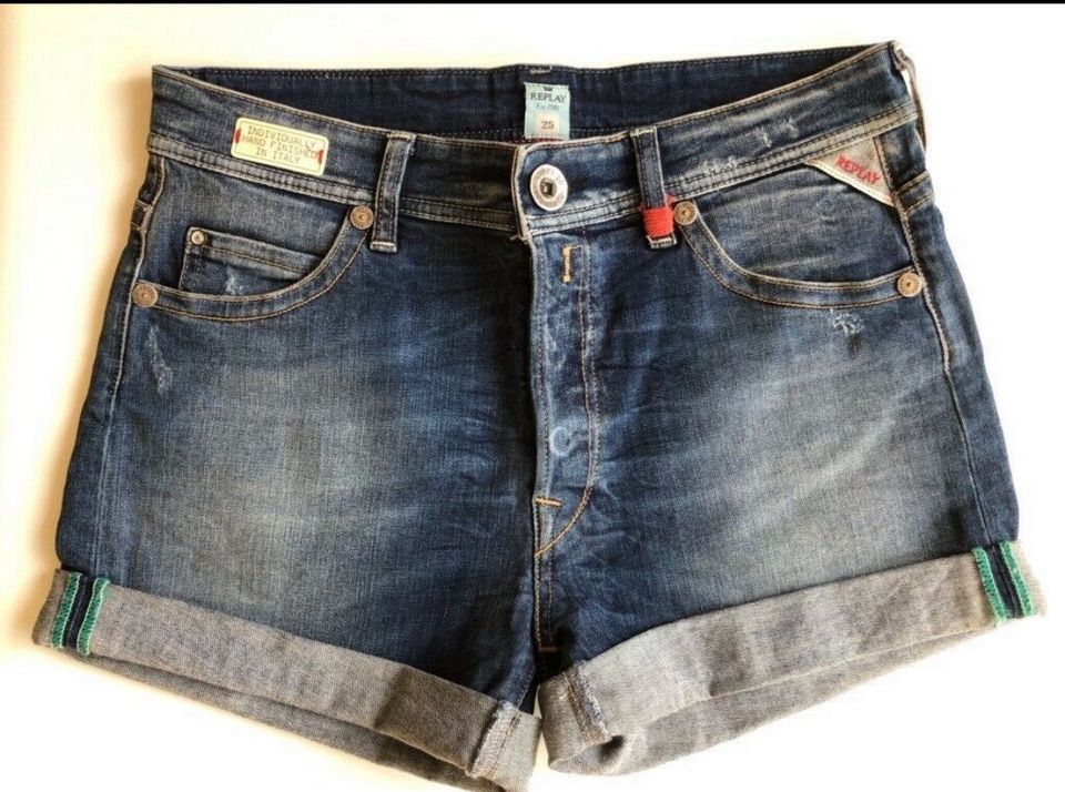 BLUE MARLIN IBIZA CLUB Hot Pant Replay Jeans Gr 25 SELTEN in Pulheim