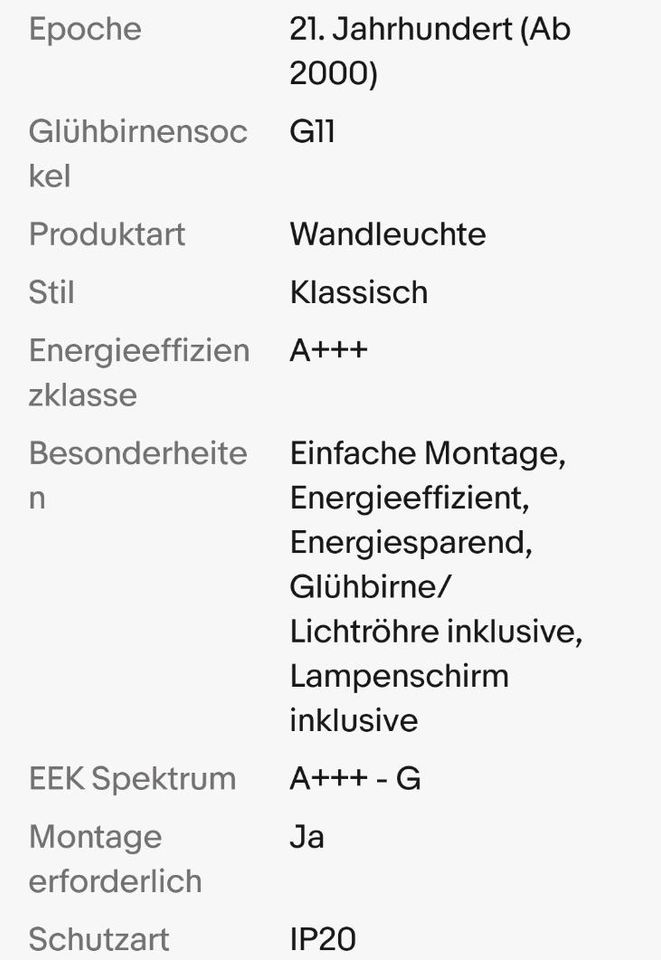 Honsel® Wandlampe wNeu vergoldet inkl.2x Leuchtmittel 89,95€ in Leipzig