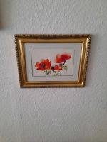 Aquarell in tollem Rahmen. Mohn Schleswig-Holstein - Flintbek Vorschau