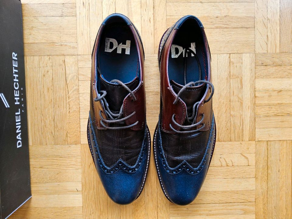 Schuhe von Daniel Hechter  Gr. 42 Farbe: blue und dark brown in Aachen