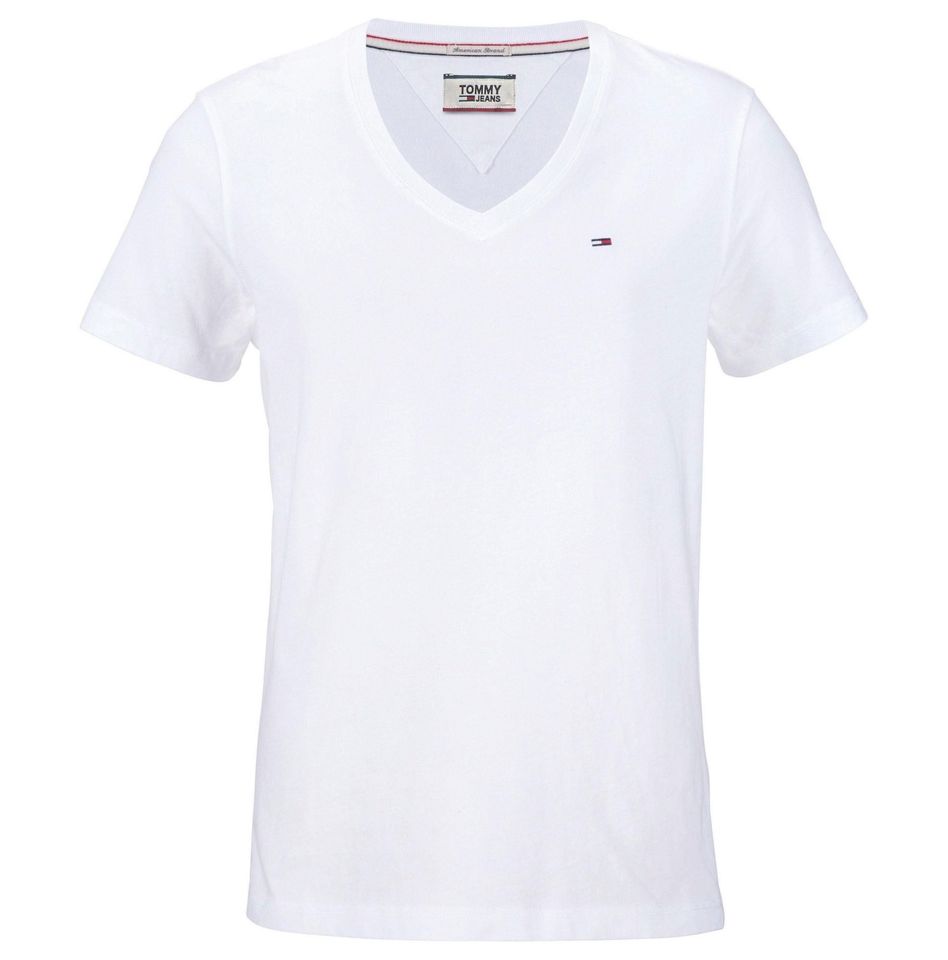 NEU! Tommy Hilfiger V-Neck T-Shirt M L XL XXL LOGO T Shirt Polo in Essen