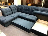 Wohnlandschaft Sofa Samt Blau Bettfunktion / Kasten Sofort TOP Hamburg-Mitte - Hamburg Altstadt Vorschau