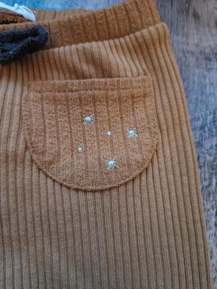 Hose Leggings gerippt senfgelb senffarben Zara 86/92 in Erfurt