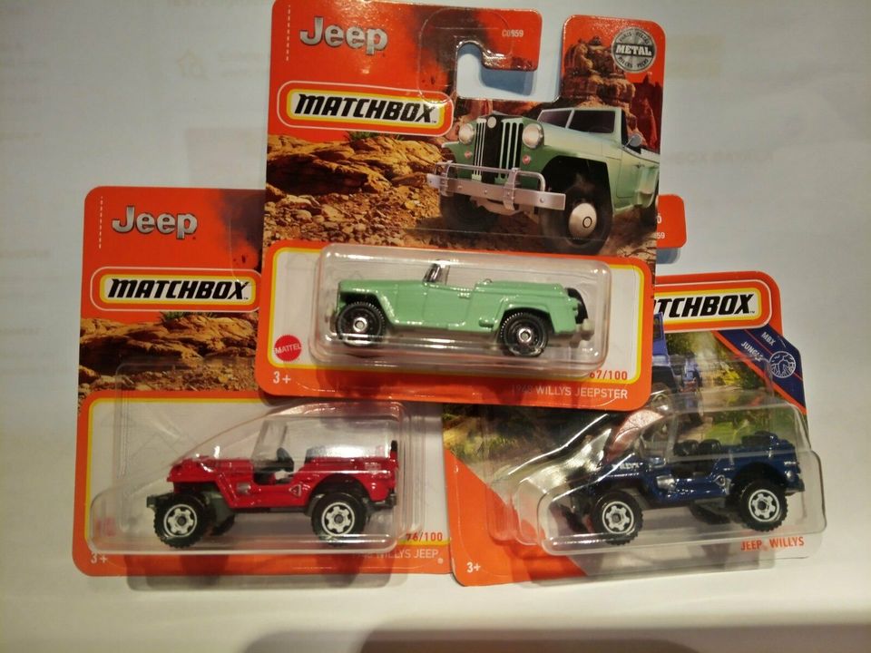 Matchbox Superfast 1948 Willys Jeep und Jeepster Modellauto in Oelsnitz / Vogtland