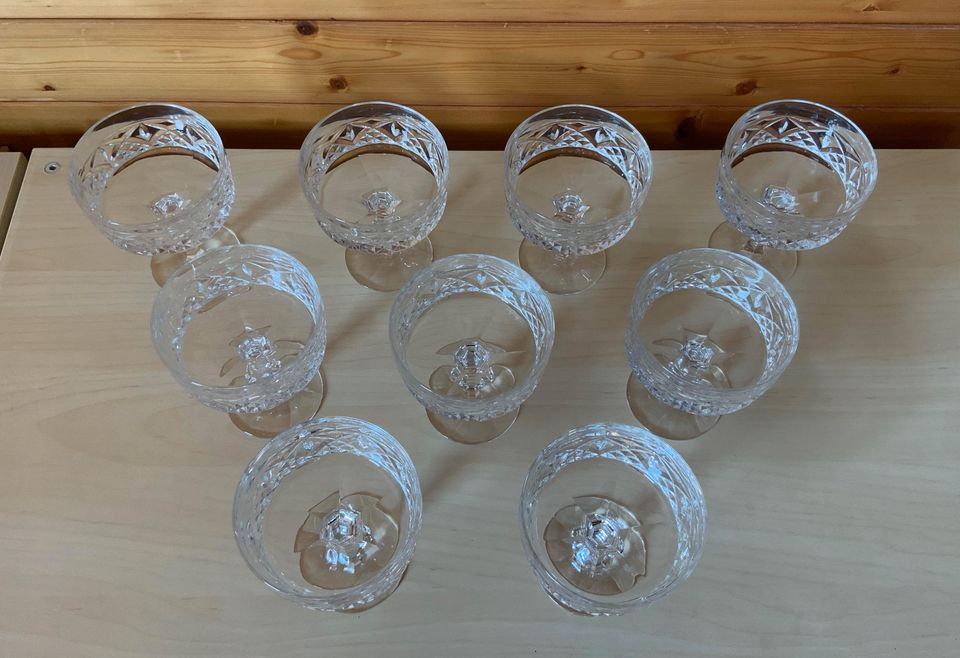 9 Sektschalen / Dessertschalen, Champagner, Bleikristallglas in Oldenburg
