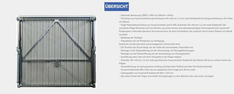 ⭐Tor Garage ⚡Schwingtor nach Maß aus Polen für DDR Normgaragen⚡ GARAGENTOR KONFIGURATOR KOSTENLOSE VERSAND  Garagentore nach Maß  Schwingtor optional mit Fenster  Kipptor aus Polen ⭐ in Berlin