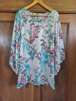 Tunika mit japanischem Print, transparent Baden-Württemberg - Neuried Vorschau