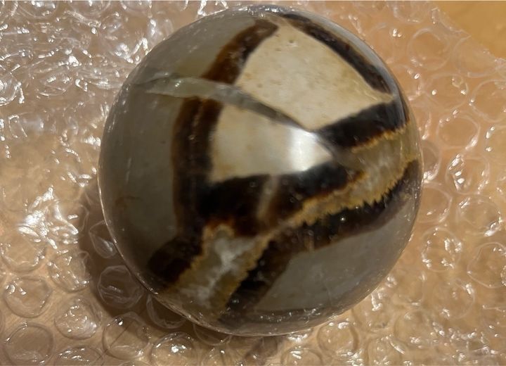 Schildkrötensteinball 5,5-6cm Edelstein, Kristallball poliert NEU in Bad Berleburg