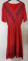 Vintage Sommerkleid Gr.L (40) rot, Folklore, Ethno, Bordürenprint Baden-Württemberg - Mannheim Vorschau