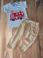 Next cooles Set Feuerwehr Shirt & Hose beige in 86 12-18 Brandenburg - Seeblick Vorschau