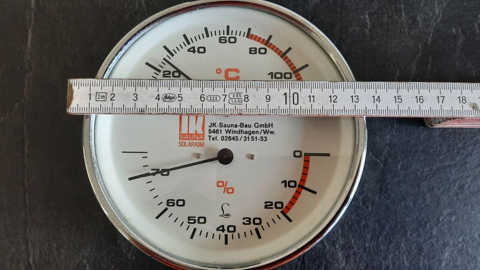 Temperatur-/Hygrometer für die Sauna in Hoogstede