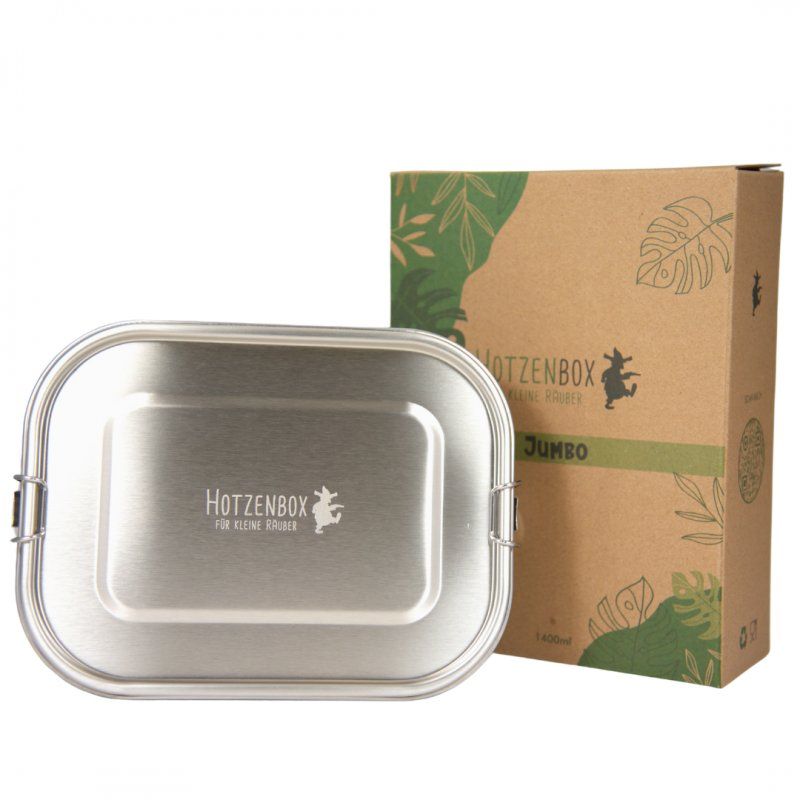 HOTZENBOX Jumbo Brotdose Edelstahl | Premium | 1400ml | 2 Trenner in Dresden