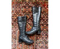 Vintage 60er 70er Leder Stiefel Hippie gefüttert Gr. 37 37,5 Hamburg-Nord - Hamburg Winterhude Vorschau