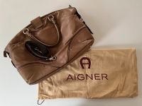 AIGNER Büro Damen Tasche in beigem Leder mit Laptop Fach München - Schwanthalerhöhe Vorschau