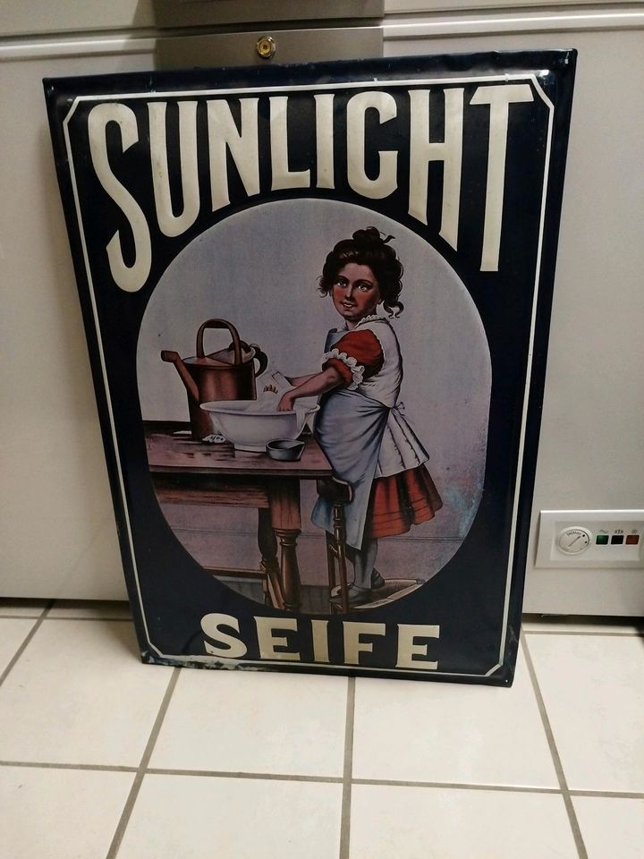 Sunlight Seife Blechschild in Reinhardshagen