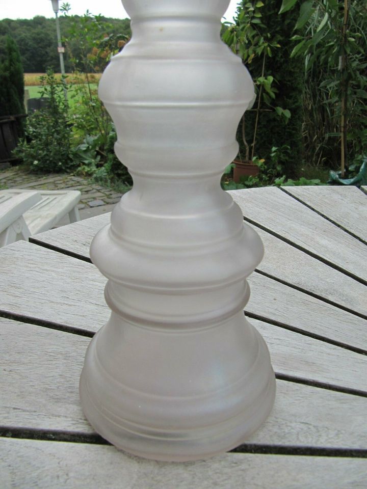 70er J. Glas Vase / Kerzenleuchter  satiniert 35 cm 832 g in Duisburg