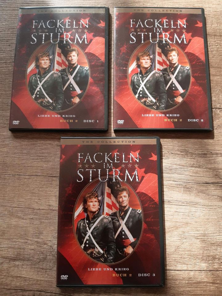 3 DVD BOX "FACKELN IM STURM, BUCH 2" FORTSETZUNG 2004 in Erbach