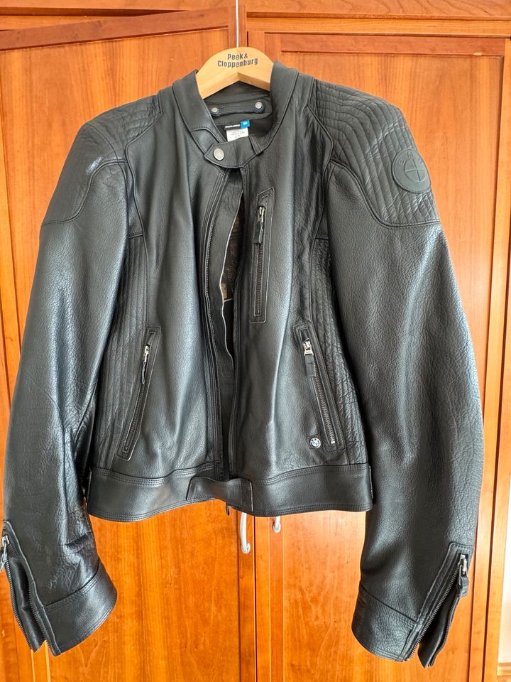 ❗️ORIGINAL BMW MOTORRADJACKE BÜFFELLEDER SCHWARZ GRÖSSE 56 ❗️ in Dresden