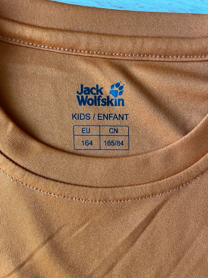 UV Shild Jack Wolfskin T-Shirt Sport Wandern Gr 164 orange in München