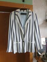 Zara XS 34 Basic Anzug Blazer Jacket gestreift weiß blau Streifen Thüringen - Jena Vorschau