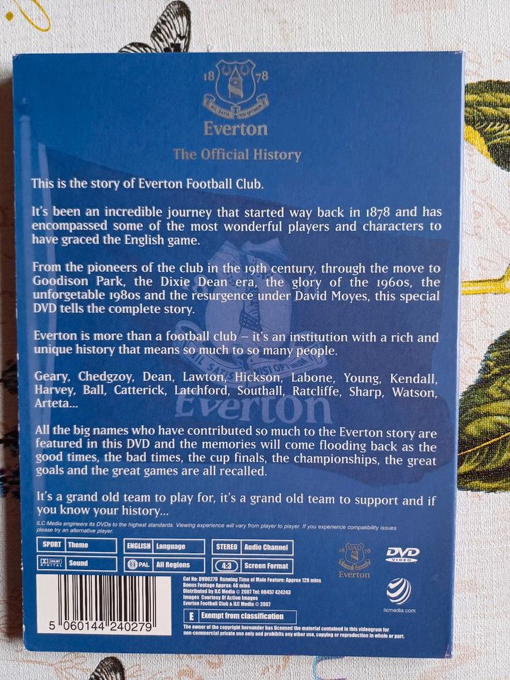Everton the official history DVD in Meitingen