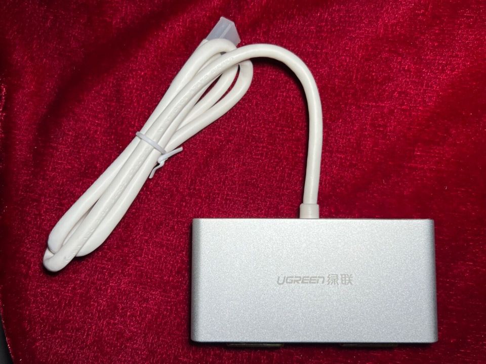 USB 3.0 a. 2xDVI Display Adapter Ugreen PC a. 2 Displays spiegeln in Aschaffenburg