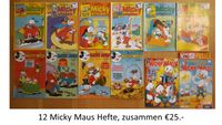 12 Micky Maus Hefte querbeet München - Bogenhausen Vorschau