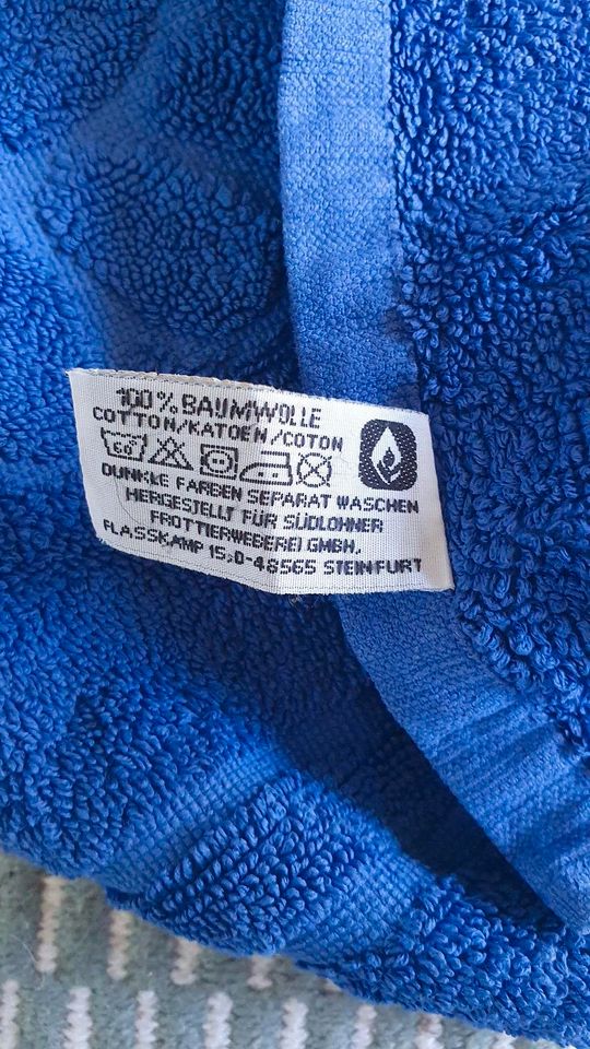 Blaue Badematte aus Baumwolle in Ingolstadt