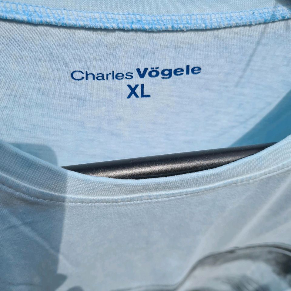 T Shirt türkis grau Charles Vögele Gr.Xl neu in Mittenwalde