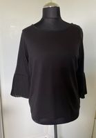 3/4 Arm Shirt schwarz Gr. 40/42 Pullover mit Plissee Ärmel Bayern - Mühldorf a.Inn Vorschau