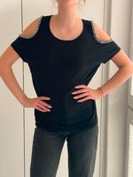 PATRIZIA PEPE Top / Pulli mit Cut-out / Schwarz / Strass / Gr. 36 Niedersachsen - Ganderkesee Vorschau