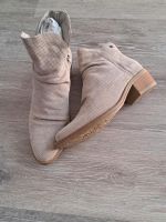 Tamaris Stiefeletten Veloursleder taupe Gr. 39 Nordrhein-Westfalen - Ratingen Vorschau