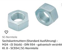 M24 Muttern (5 Stück) Niedersachsen - Rinteln Vorschau