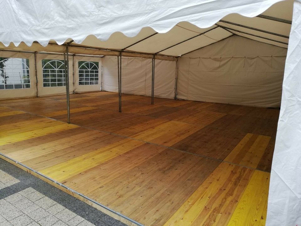 Partyzelt mit oder ohne Holzfussboden mieten in Halle