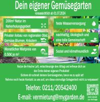 Dein eigener Gemüsegarten am Unterbacher See - 200m² Natur pur Düsseldorf - Unterbach Vorschau