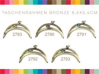 Taschenrahmen Perle Bronze 8,6cmx5,4cm in verschiedenen Farben Baden-Württemberg - Heidelberg Vorschau