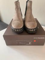 Stiefeletten in Wildleder in beige Größe 38 Baden-Württemberg - Ulm Vorschau