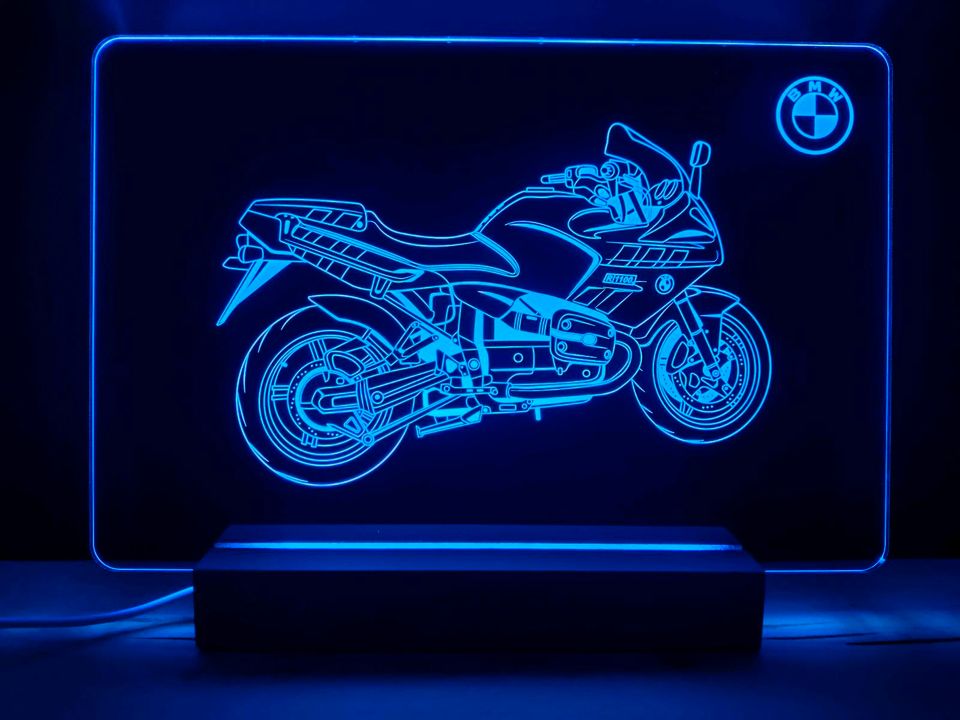 BMW R 1100 S Motorrad LED Schild Geschenk Bike Einzelanfertigung in Emlichheim