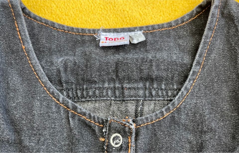 Jeanskleid schwarz Gr. 128 NEU! in Stetten