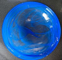 Glasschale - blau - Durchmesser ca. 28 cm Rheinland-Pfalz - Harxheim Vorschau