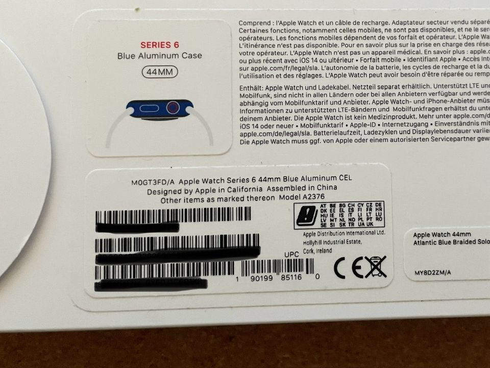 Apple Watch 6 44 cellular blau in Dresden