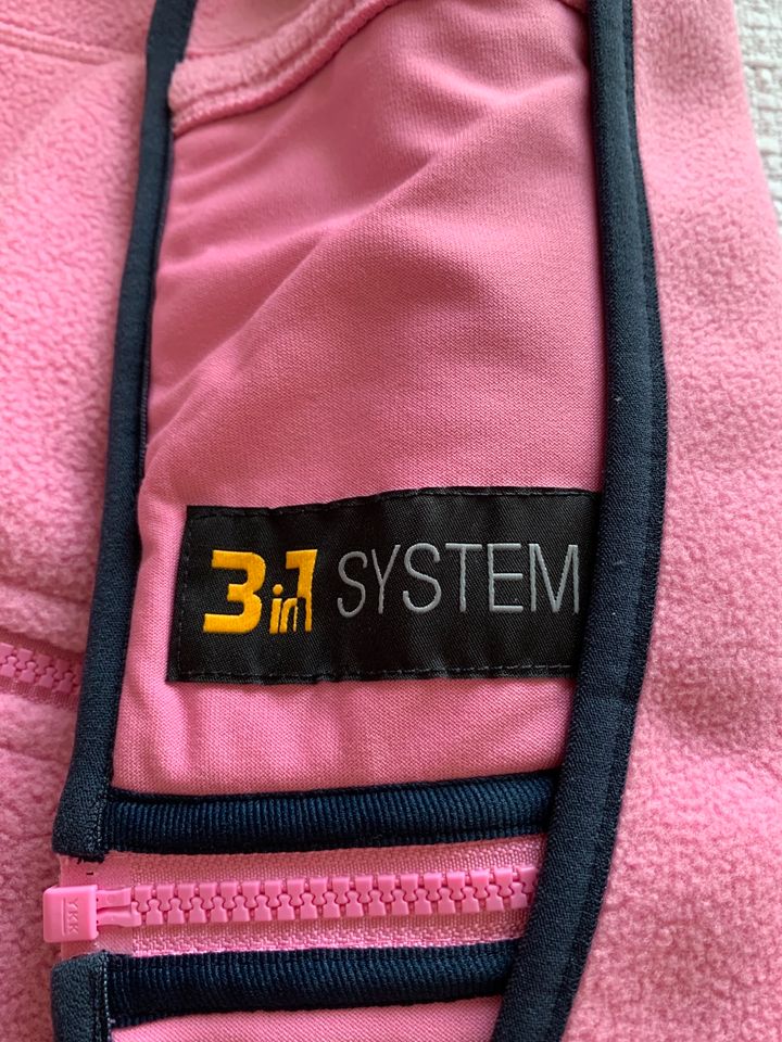 3in1 System Jacke von Jack Wolfskin dunkelblau Pink Gr. 176 in Stuhr