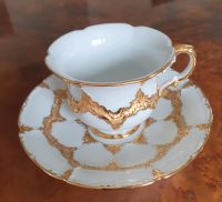 MEISSEN PORZELLAN TASSE B-FORM KAFFEETASSE UNTERTASSE GOLDBRONZE Baden-Württemberg - Bad Mergentheim Vorschau