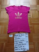 T-Shirt pink adidas eng goldenes Emblem Gr.M Münster (Westfalen) - Roxel Vorschau
