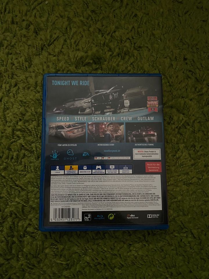 PlayStation 4 PS 4 Spiel Need for speed in Potsdam